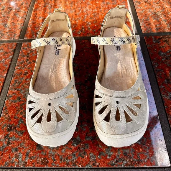 JBU by Jambu Hibiscus Casual Mary Jane Floral orthopedic comfort - Picture 5 of 12